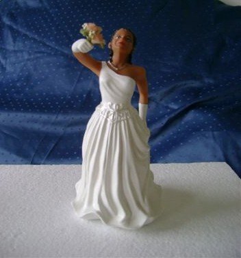 Braut dunkelhäutig - Einzelfigur