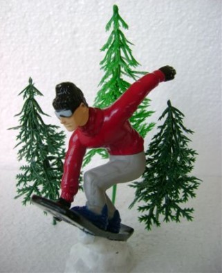 Snowboarder Tortendekoration