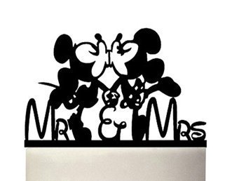 Acryl Hochzeit Mickey und Minni Mouse